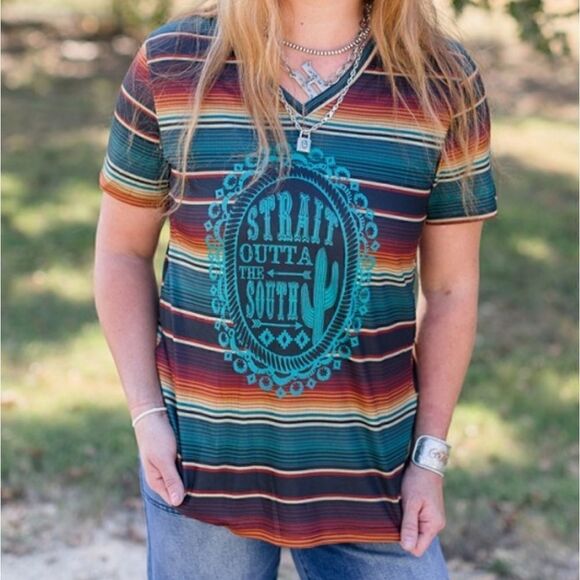 Straight South Serape Top  - Picture 1 of 3